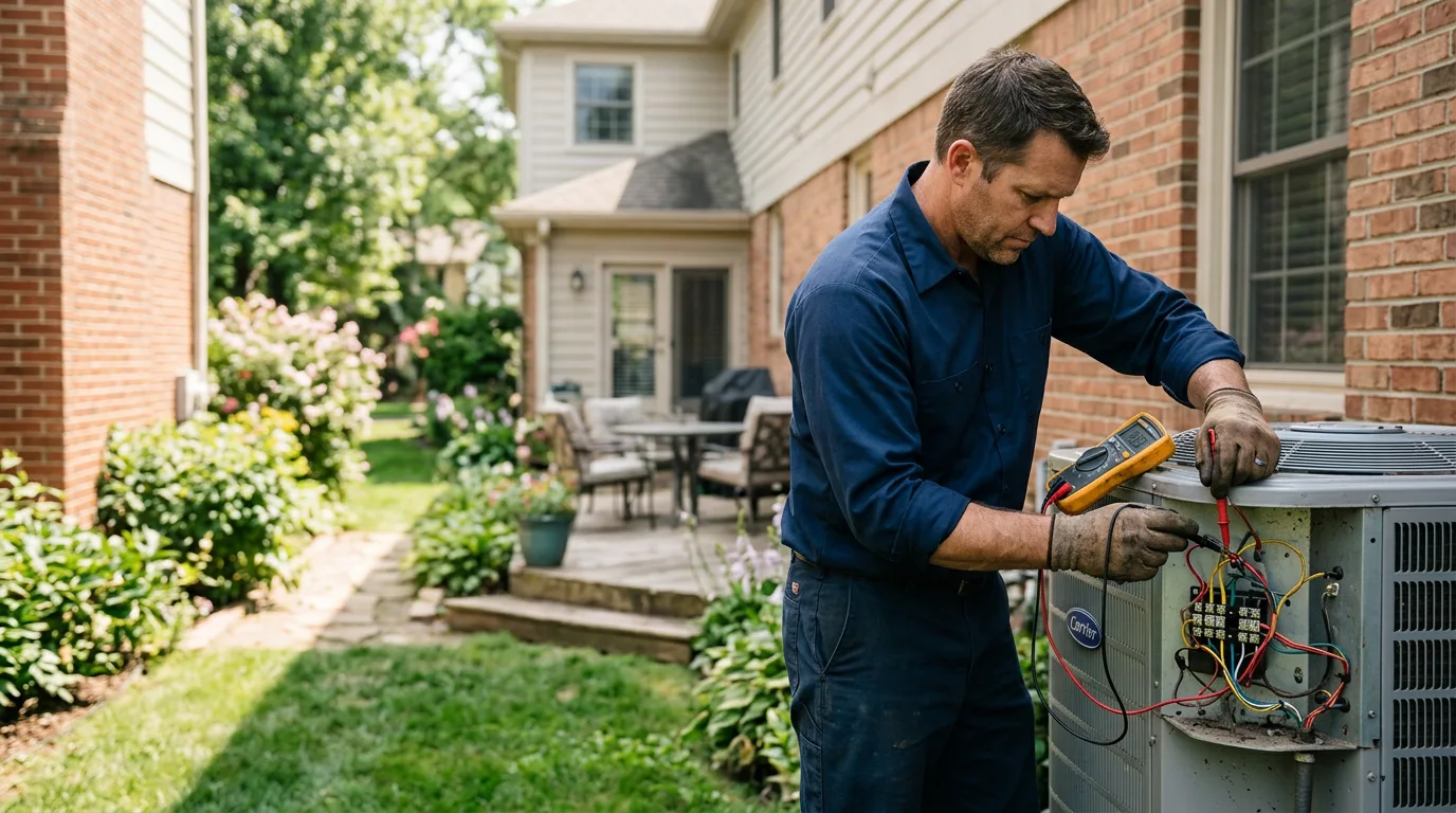 HVAC technician working near Emmett, KS